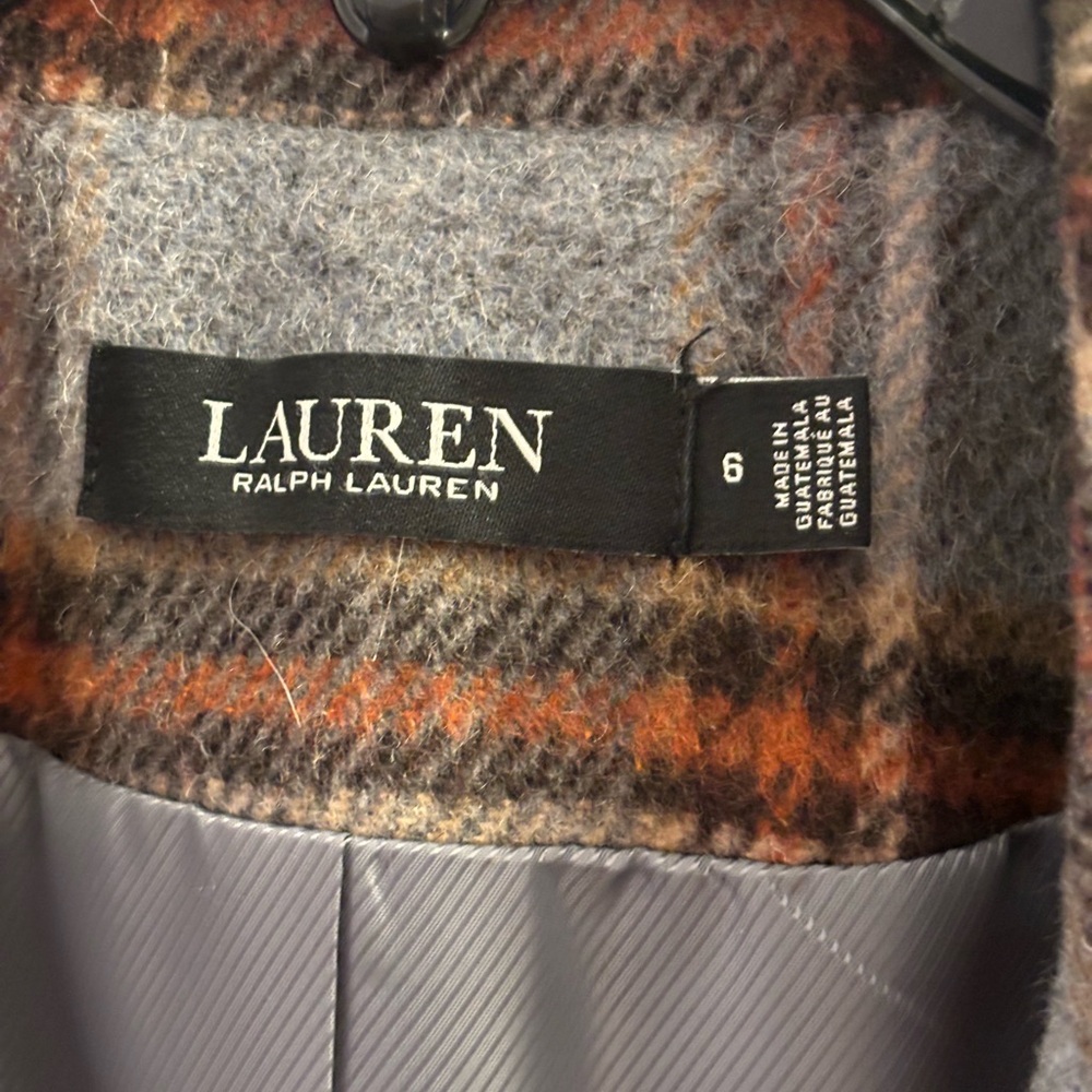 Lauren Ralph Lauren Multicolor Plaid Trench Coat - Picture 9 of 12